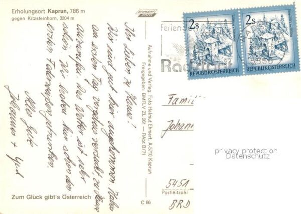 Kaprun Fliegeraufnahme Kitzsteinhorn – Bild 2