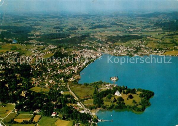 Gmunden Salzkammergut Fliegeraufnahme Traunsee