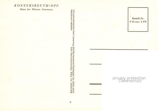 Konnersreuth Oberpfalz Haus Therese Neumann – Bild 2