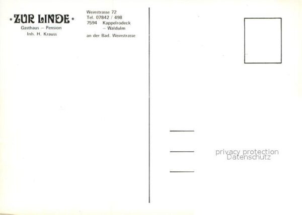 Kappelrodeck Gasthaus zur Linde – Bild 2
