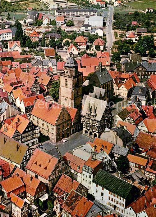 Alsfeld Fliegeraufnahme Rathaus Walpurgiskirche