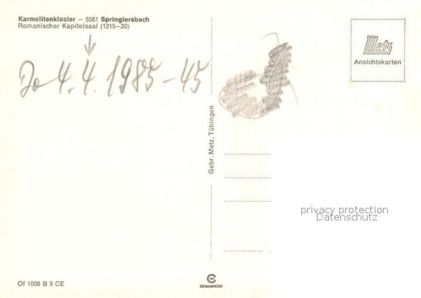 Springiersbach Karmelitenklster Romanischer Kapitelsaa – Bild 2