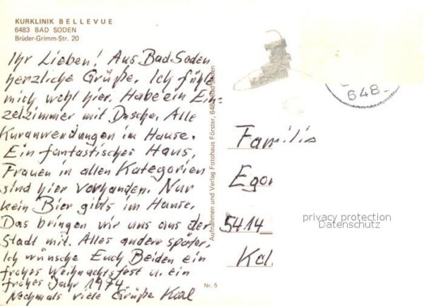 Bad Soden Taunus Kurklinik Bellevue – Bild 2