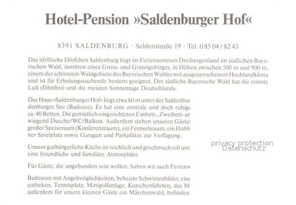 Saldenburg Hotel Pension Saldenburger Hof – Bild 2
