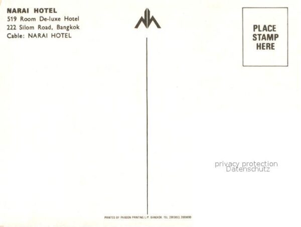 Bangkok Narai Hotel – Bild 2