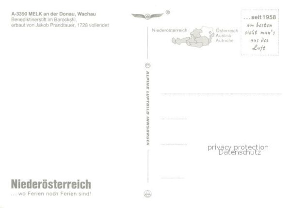 Melk Donau Fliegeraufnahme Barockstift – Bild 2