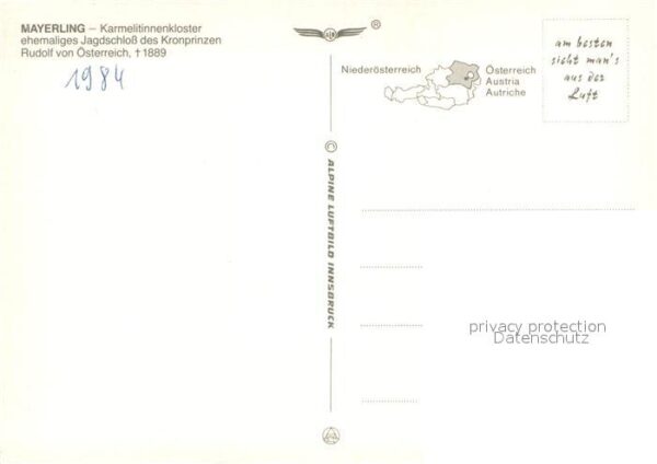 Mayerling Baden Fliegeraufnahme Karmelitinnenkloster Ja – Bild 2