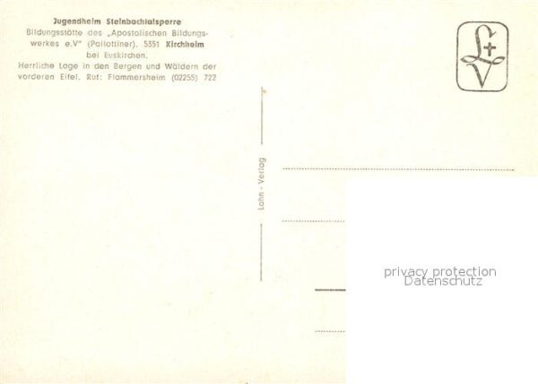 Kirchheim Euskirchen Jugendheim Steinbachtalsperre – Bild 2