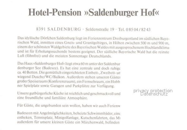 Saldenburg Hotel Pension Saldenburger Hof – Bild 2