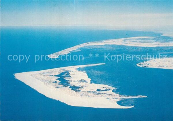 Amrum Fliegeraufnahme Nordseeinsel im Winter