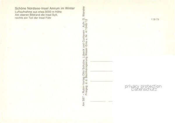 Amrum Fliegeraufnahme Nordseeinsel im Winter – Bild 2