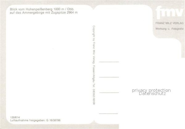 Hohenpeissenberg Fliegeraufnahme mit Ammergebirge Zugspi – Bild 2