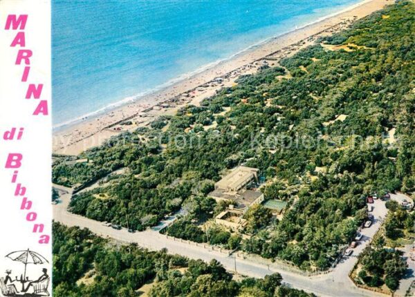 Bibbona Livorno Fliegeraufnahme Marina Strand