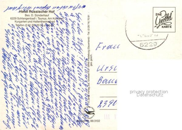 Schlangenbad Taunus Hotel Russischer Hof – Bild 2