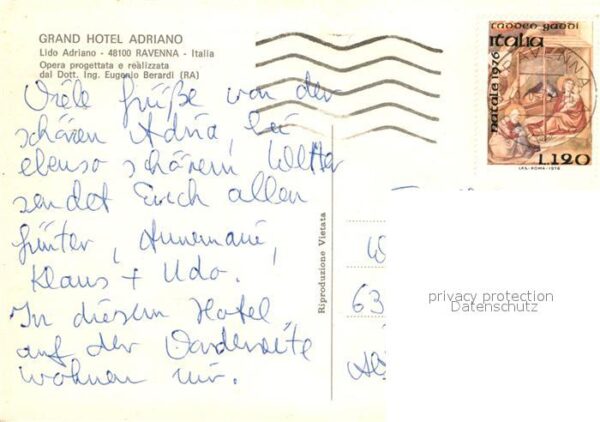 Ravenna Italia Fliegeraufnahme Grand Hotel Adriano – Bild 2