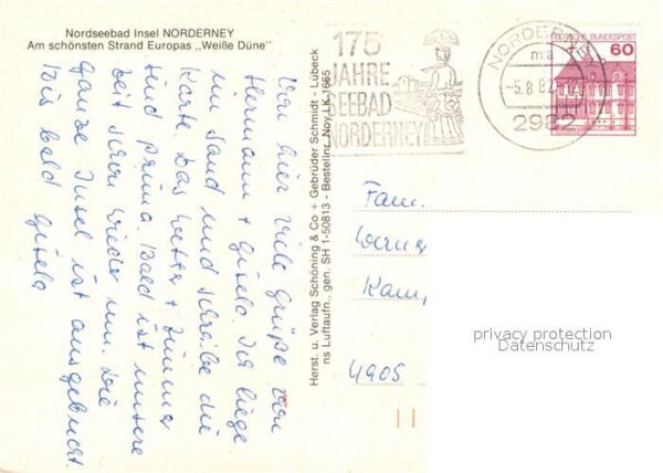 Norderney Nordseebad Fliegeraufnahme Strand Weisse D?ne – Bild 2