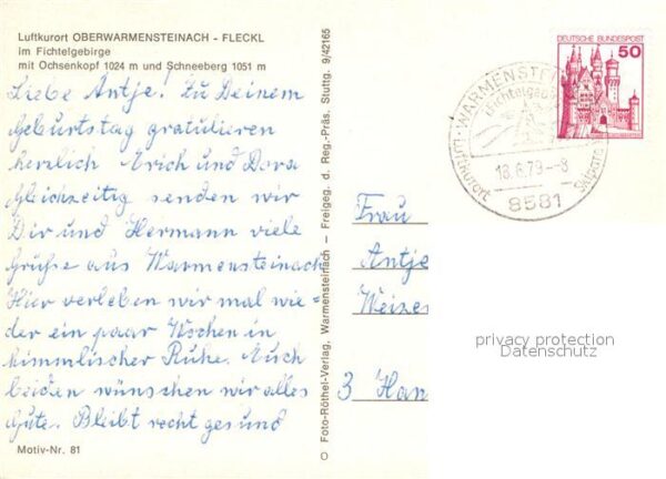 Oberwarmensteinach Fliegeraufnahme Fleckl Fichtelgebirge O – Bild 2