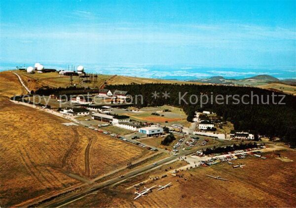 Wasserkuppe Rhoen Fliegeraufnahme Segelfliegen