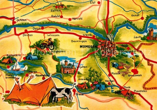 Nijmegen Lageplan