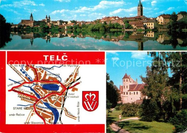 Telc Lageplan Partie am See