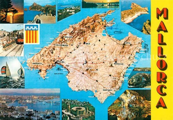 Mallorca Fliegeraufnahme Hafen Lageplan