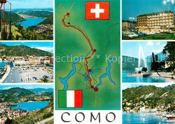 Como Lago di Como Lagepan Partien am See Lago di Como