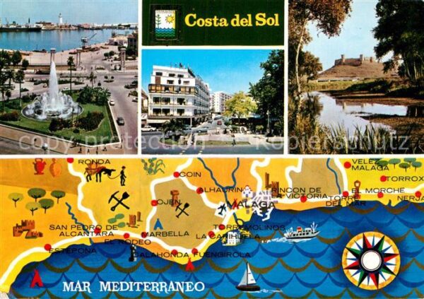 Costa del Sol Fliegeraufnahme Hafen Lageplan