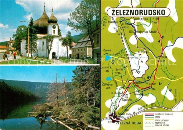 Zeleznorudsko Lageplan Kirchenpartie Waldsee