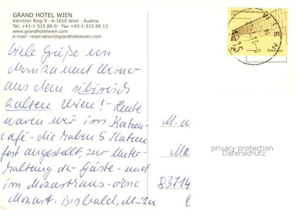 Wien Grand Hotel Wien Lobby – Bild 2