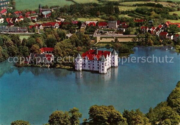 Gluecksburg Ostseebad Fliegeraufnahme Flensburger Förde Schlo