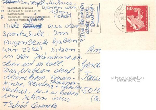 Gruenwald Muenchen Sportschule Tennishalle Turnhalle Schwi – Bild 2