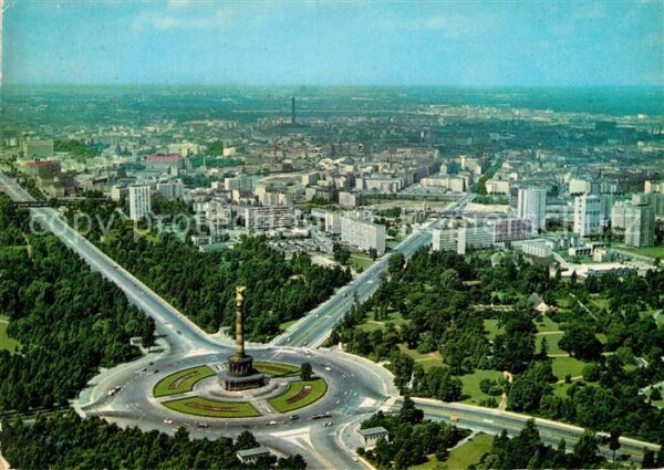 Berlin Fliegeraufnahme Tiergarten Siegessäule