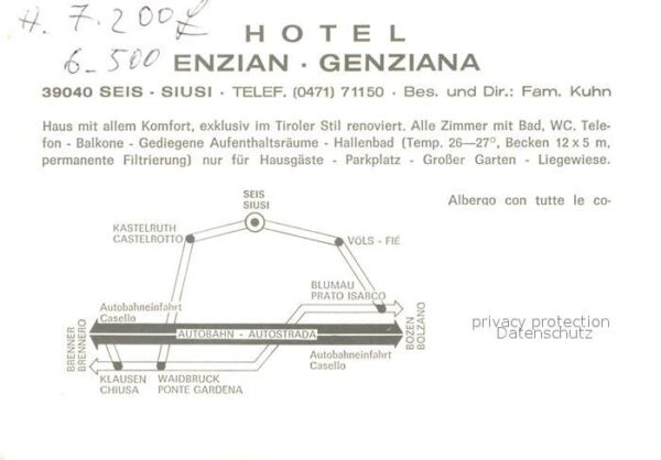 Seis Schlern Hotel Enzian Genziana – Bild 2