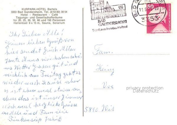 Bad Gandersheim Kurpark Hotel Bartels Schwimmbad – Bild 2