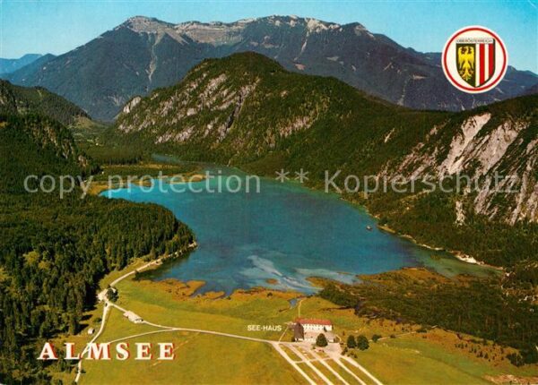 Almsee Fliegeraufnahme bei Grünau Seehaus