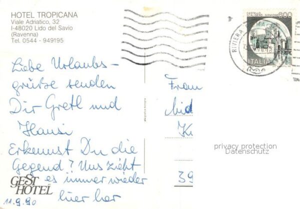 Ravenna Italia Hotel Tropicana Lido del Savio – Bild 2