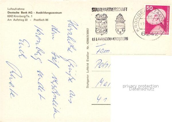 Kronberg Taunus Fliegeraufnahme Ausbildungszentrum Deut – Bild 2