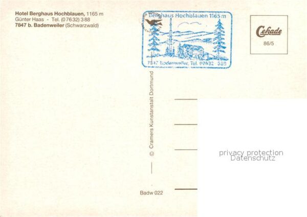 Hochblauen Hotel Berghaus Günter Haas – Bild 2