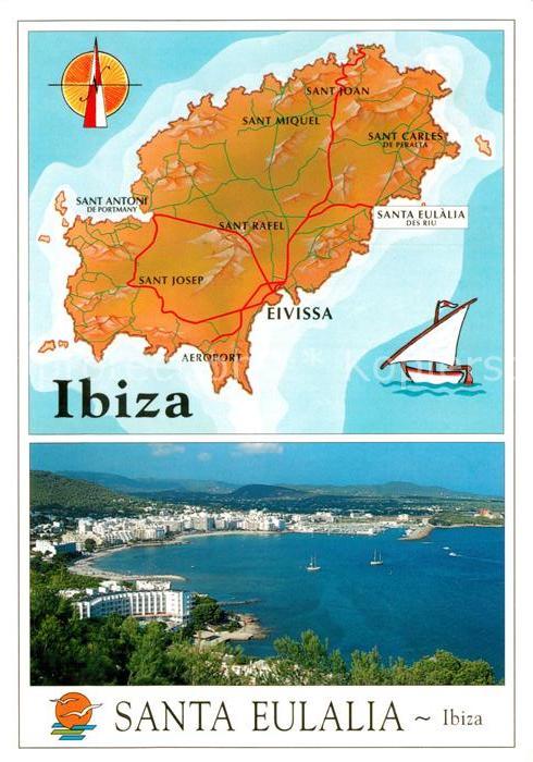 Santa Eulalia del Rio Ibiza Lageplan