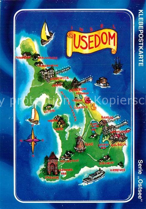 Usedom Lageplan
