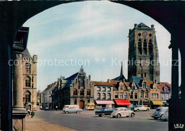 Furnes Veurne West-Vlaanderen Belgie St-Niklaas Toren