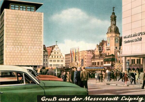Leipzig Markt Altes Rathaus Neubauten