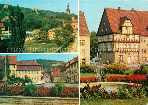Frankenhausen Bad Soleschwimmbad Anger Fachwerkbau