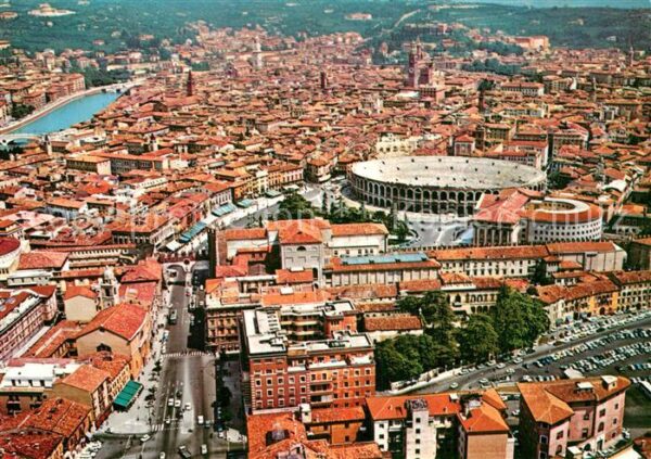 Verona Veneto Fliegeraufnahme