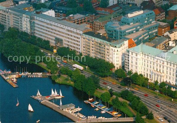 Hamburg Aussenalster Fliegeraufnahme