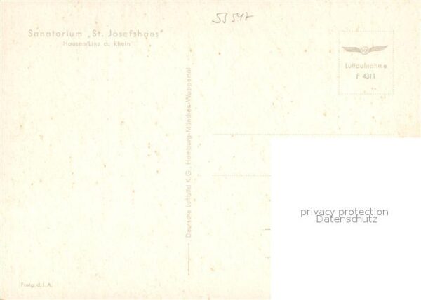 Hausen Linz Rhein Fliegeraufnahme Sanatorium St. Josefsha – Bild 2