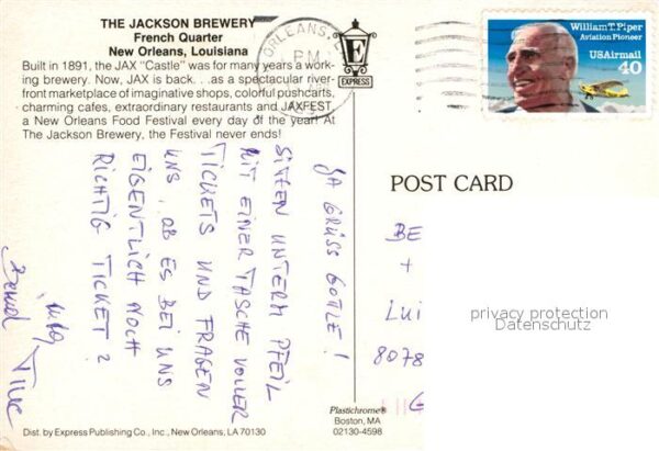 New Orleans Louisiana Jackson Brewery French Quarter – Bild 2