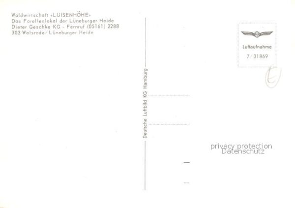 Walsrode Lueneburger Heide Waldwirtschaft Luisenhöhe Fliegeraufnah – Bild 2