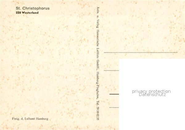 Westerland Sylt Fliegeraufnahme St. Christophorus – Bild 2