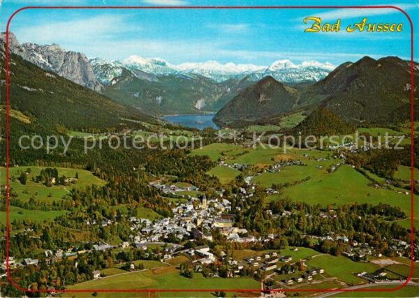 Bad Aussee Steiermark FliegeraufnahmeGrundisee Totes Gebirge